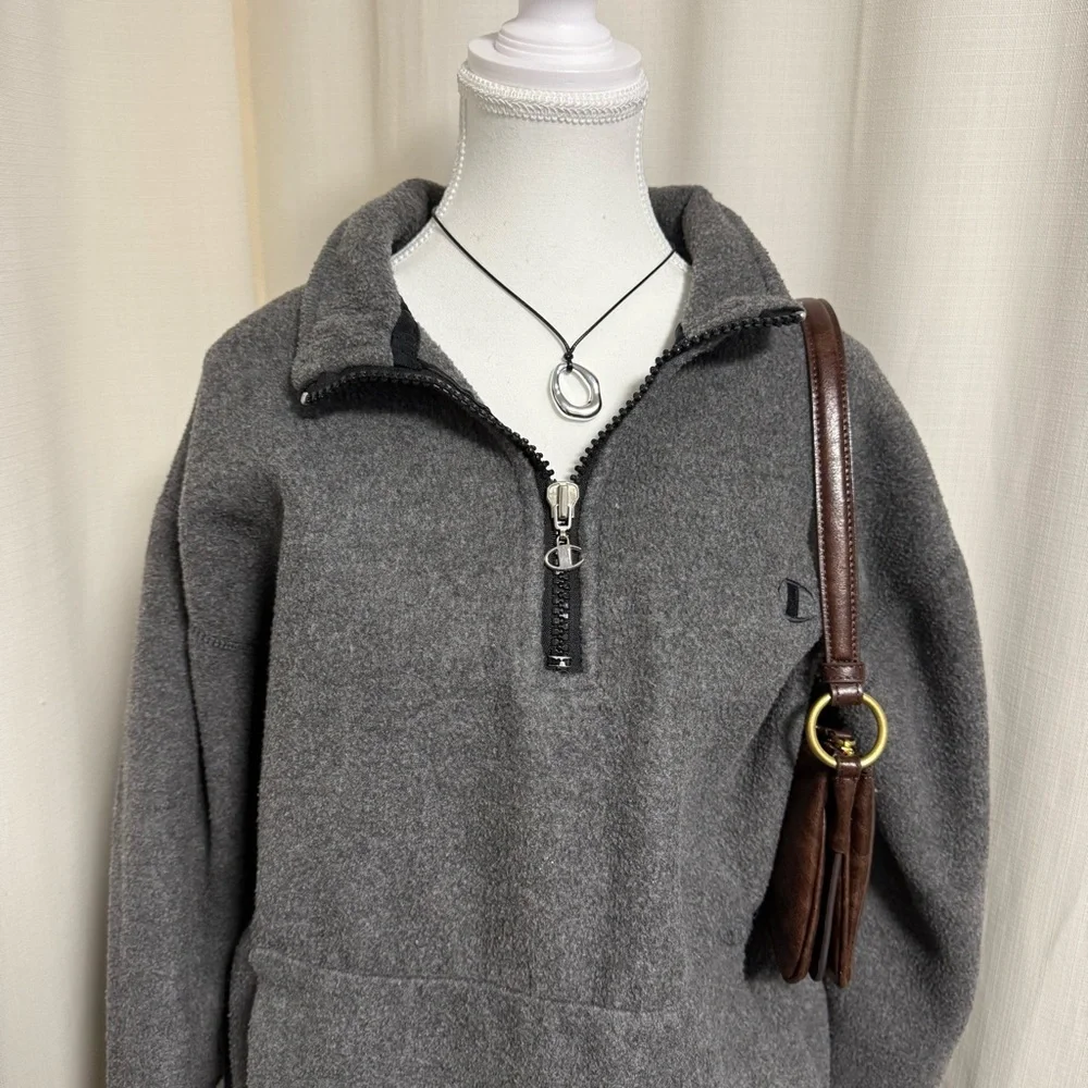 CHAMPION Vintage Half-Zip Sherpa Sweater - Picture 3 of 6